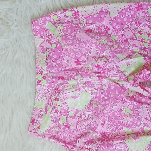 Vintage Lilly Pulitzer Beach Blanket Bingo Crop Pants, Size 0 - Picture 5 of 9